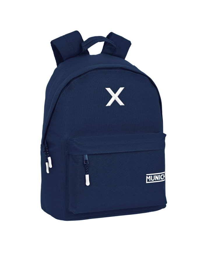 Laptop Backpack Munich  munich basicos  Navy Blue (31 x 41 x 16 cm)