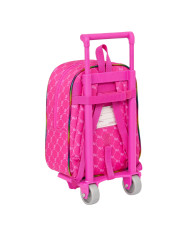 School Rucksack with Wheels Rainbow High Fuchsia (22 x 28 x 10 cm)