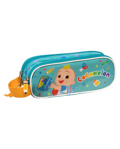 Double Carry-all CoComelon Back to class Light Blue (21 x 8 x 6 cm)