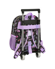 School Rucksack with Wheels Monster High Creep Black 28 x 34 x 10 cm