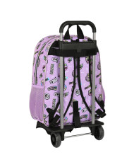 School Rucksack with Wheels Monster High Best boos Lilac 33 x 42 x 14 cm