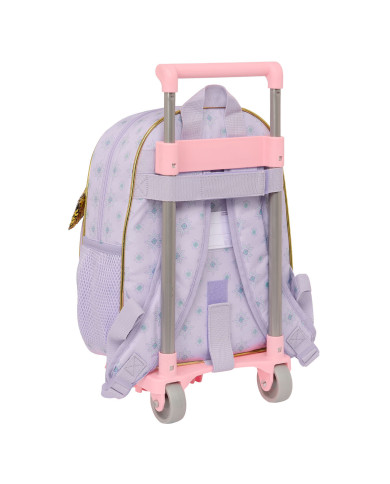 School Rucksack with Wheels Wish Lilac 28 x 34 x 10 cm