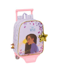 School Rucksack with Wheels Wish Lilac 22 x 27 x 10 cm