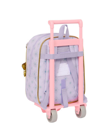 School Rucksack with Wheels Wish Lilac 22 x 27 x 10 cm