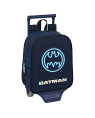 School Rucksack with Wheels Batman Legendary Navy Blue 22 x 27 x 10 cm