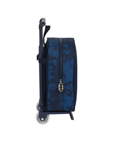 School Rucksack with Wheels Batman Legendary Navy Blue 22 x 27 x 10 cm