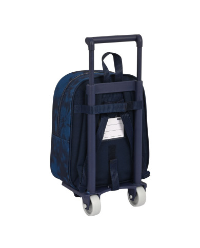 School Rucksack with Wheels Batman Legendary Navy Blue 22 x 27 x 10 cm