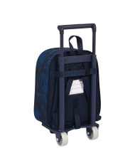 School Rucksack with Wheels Batman Legendary Navy Blue 22 x 27 x 10 cm
