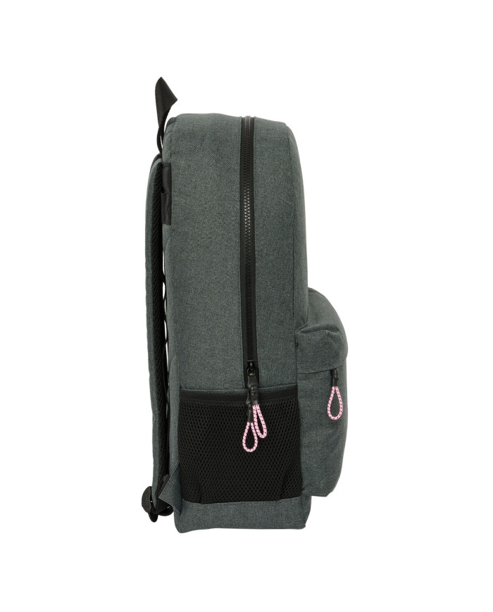 School Bag Kappa Silver pink Grey 30 x 14 x 46 cm