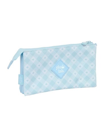 Triple Carry-all Glow Lab Cisnes Light Blue 22 x 12 x 3 cm
