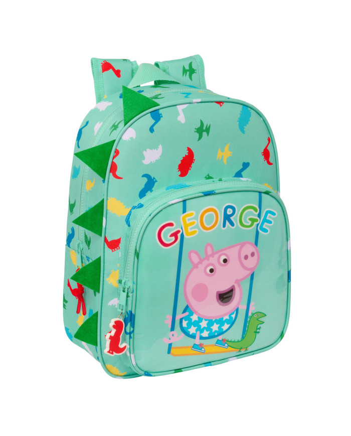 School Bag Peppa Pig George Mint 26 x 34 x 11 cm