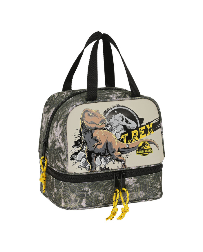 Lunchbox Jurassic World Warning Grey 20 x 20 x 15 cm