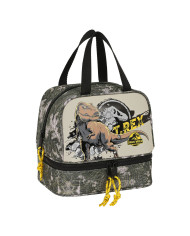 Lunchbox Jurassic World Warning Grey 20 x 20 x 15 cm
