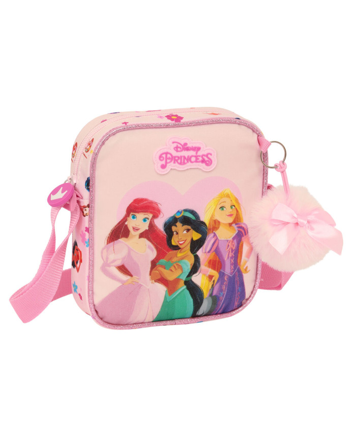 Shoulder Bag Disney Princess Summer adventures Pink 16 x 18 x 4 cm