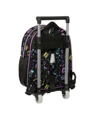 School Rucksack with Wheels Monster High Black 28 x 34 x 10 cm