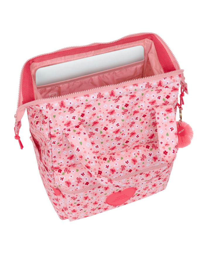 Laptop Backpack Vicky Martín Berrocal vmb Pink 27 x 40 x 19 cm