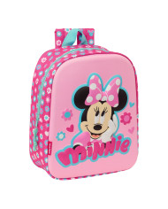 3D Child bag Minnie Mouse Pink 22 x 27 x 10 cm