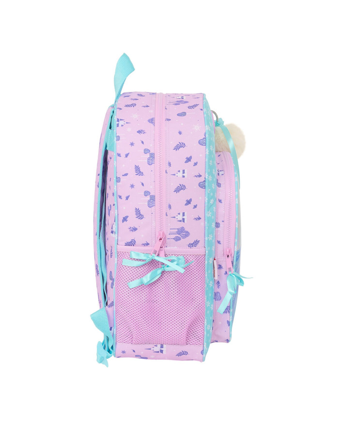 School Bag Frozen Cool days Violet Sky blue 33 x 42 x 14 cm