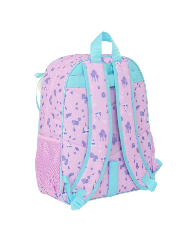 School Bag Frozen Cool days Violet Sky blue 33 x 42 x 14 cm