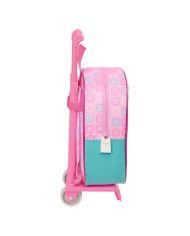 School Rucksack with Wheels Gabby's Dollhouse Party Pink 22 x 27 x 10 cm