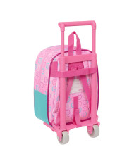 School Rucksack with Wheels Gabby's Dollhouse Party Pink 22 x 27 x 10 cm
