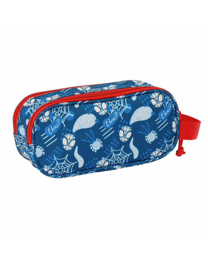 Double Carry-all Spider-Man Red Navy Blue 21 x 8 x 6 cm 3D