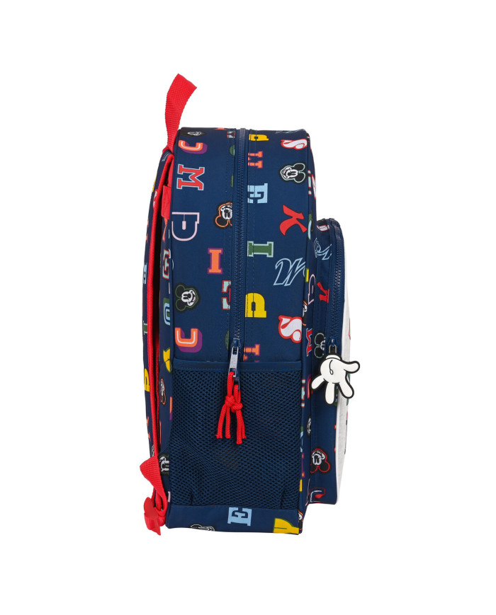School Bag Mickey Mouse Clubhouse Only one Navy Blue 33 x 42 x 14 cm