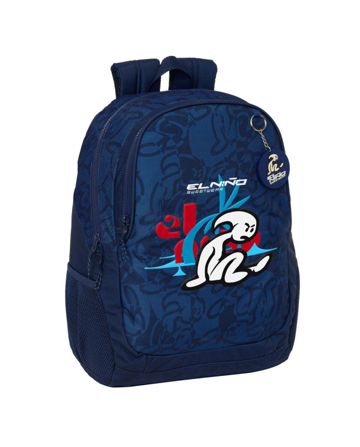 School Bag El Niño Paradise Navy Blue 32 x 44 x 16 cm