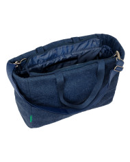 Bag Benetton Denim Blue 40 x 31 x 17 cm