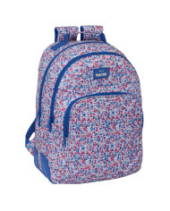 School Bag Nait Nait Flores coimbra azul Blue 32 x 42 x 15 cm