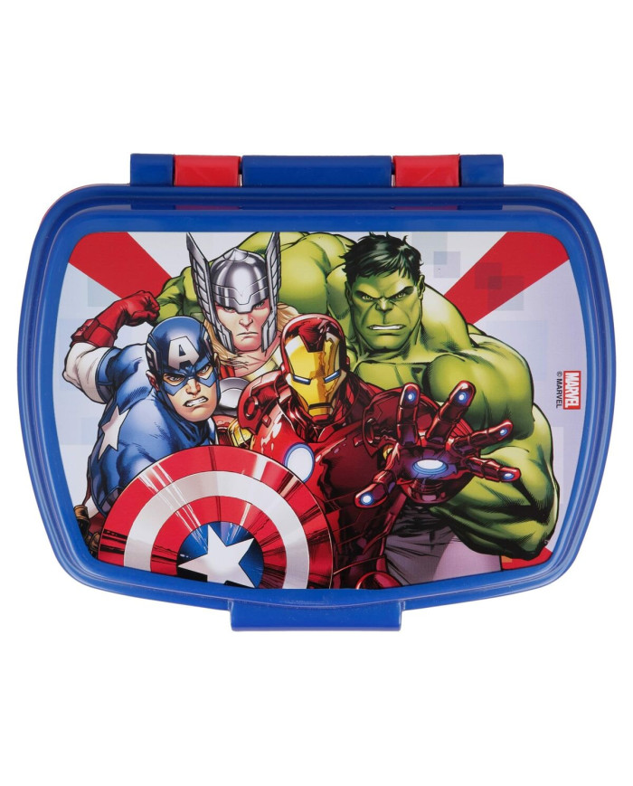Sandwich Box The Avengers Infinity Blue Plastic Red (17 x 5.6 x 13.3 cm)