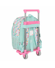School Rucksack with Wheels Peppa Pig Cosy corner Blue 26 x 11 x 67 cm