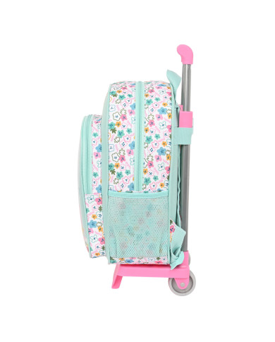 School Rucksack with Wheels Peppa Pig Cosy corner Blue 26 x 11 x 67 cm