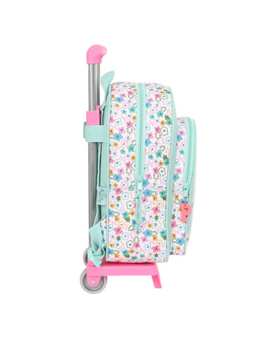 School Rucksack with Wheels Peppa Pig Cosy corner Blue 26 x 11 x 67 cm