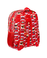 School Bag Cars Let's race Red White (32 x 38 x 12 cm)
