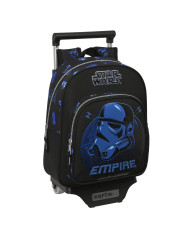 School Rucksack with Wheels Star Wars Digital escape Black (27 x 33 x 10 cm)