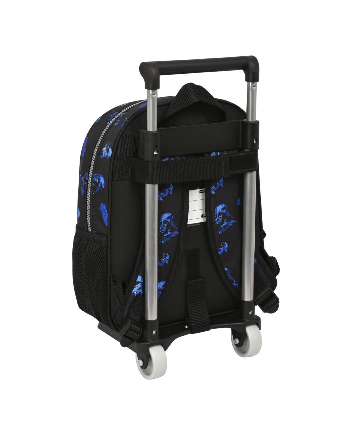 School Rucksack with Wheels Star Wars Digital escape Black (27 x 33 x 10 cm)