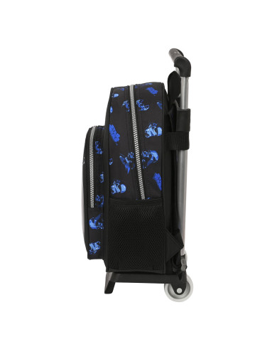 School Rucksack with Wheels Star Wars Digital escape Black (27 x 33 x 10 cm)