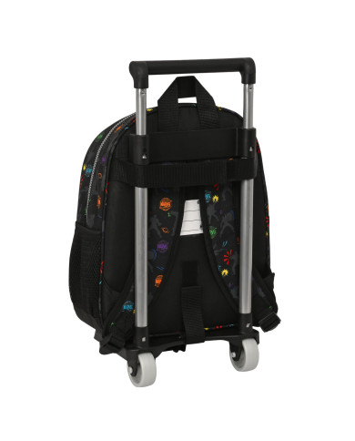School Rucksack with Wheels The Avengers Super heroes Black (27 x 33 x 10 cm)
