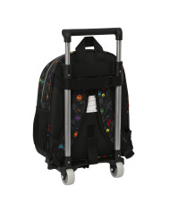 School Rucksack with Wheels The Avengers Super heroes Black (27 x 33 x 10 cm)
