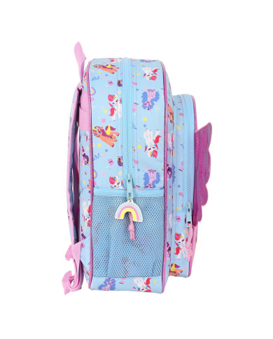 School Bag My Little Pony Wild & free 32 x 38 x 12 cm Blue Pink
