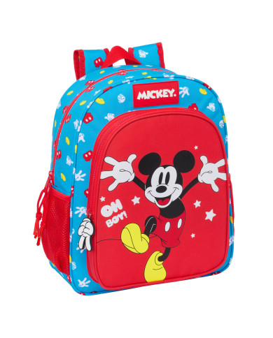 School Bag Mickey Mouse Clubhouse Fantastic Blue Red 32 X 38 X 12 cm