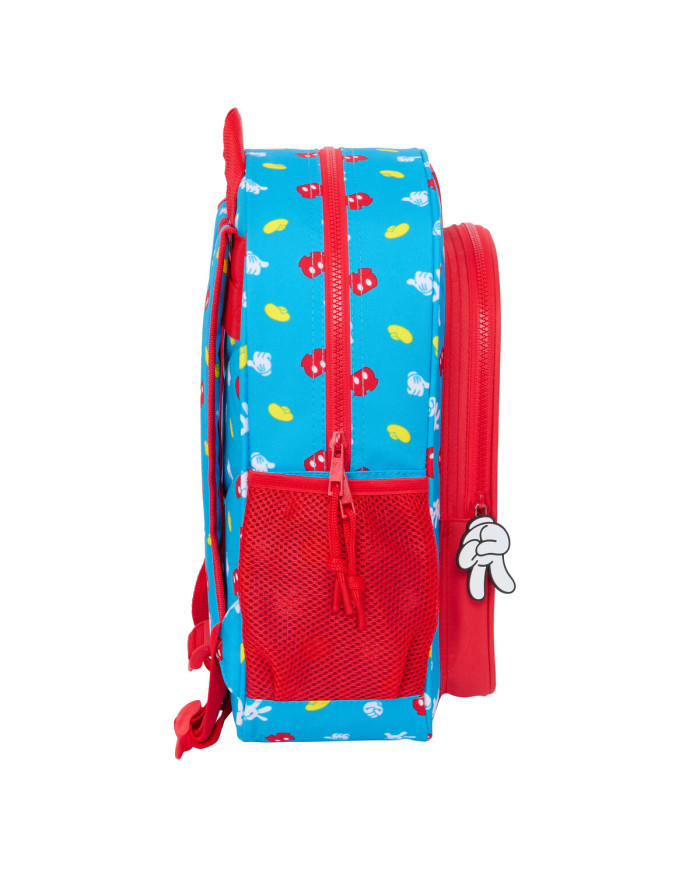 School Bag Mickey Mouse Clubhouse Fantastic Blue Red 32 X 38 X 12 cm
