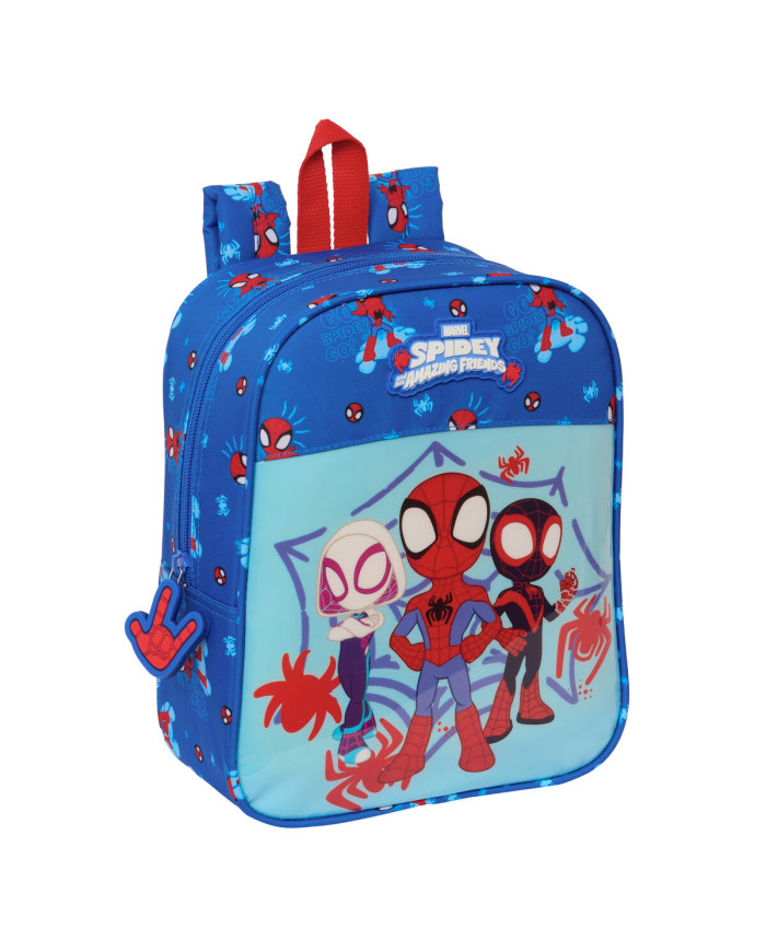 Child bag Spider-Man Blue 22 x 27 x 10 cm