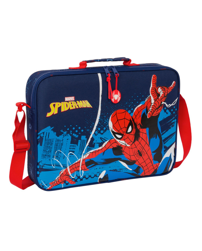 School Satchel Spider-Man Neon Navy Blue 38 x 28 x 6 cm