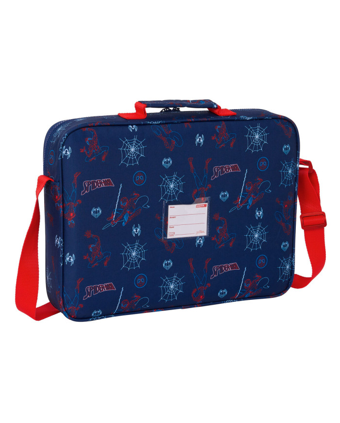 School Satchel Spider-Man Neon Navy Blue 38 x 28 x 6 cm