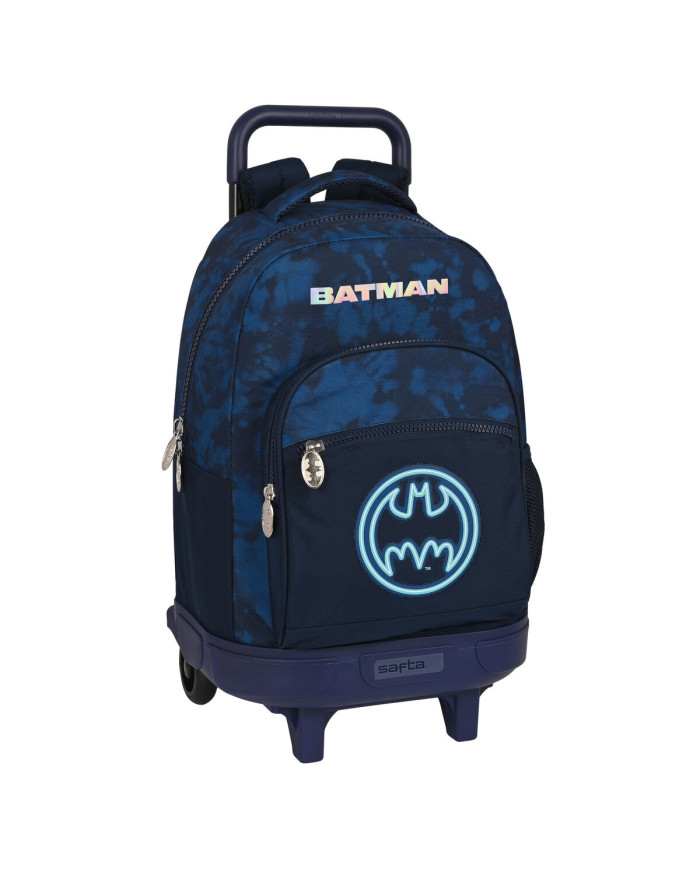 School Rucksack with Wheels Batman Legendary Navy Blue 33 X 45 X 22 cm