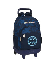 School Rucksack with Wheels Batman Legendary Navy Blue 33 X 45 X 22 cm