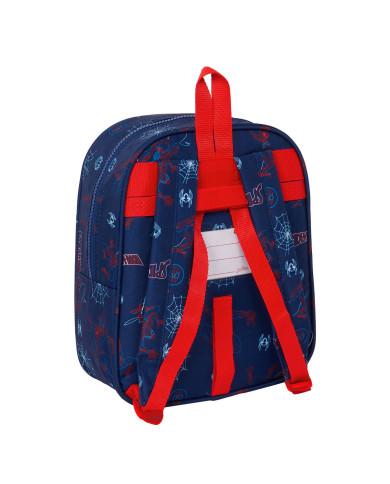 Child bag Spider-Man Neon Navy Blue 22 x 27 x 10 cm