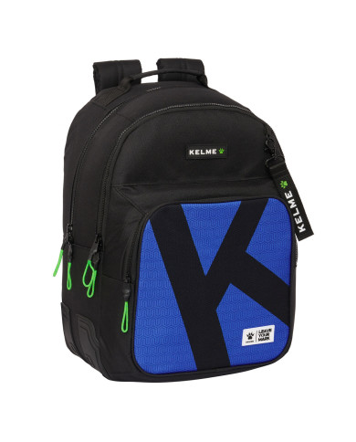 School Bag Kelme Royal Blue Black 32 x 42 x 15 cm